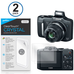 ClearTouch Crystal (2-Pack) - Canon Powershot SX160 IS Screen Protector