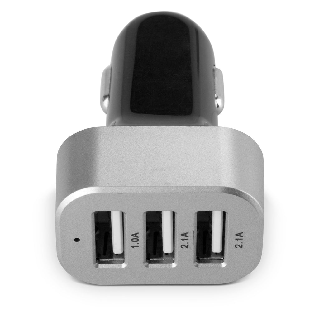 3-Port Micro High Current Car Charger - Apple iPod touch Charger