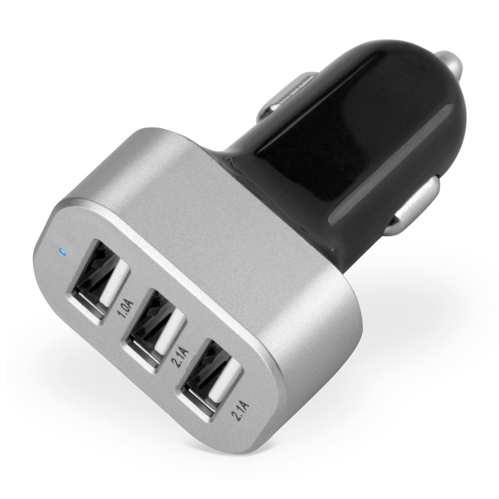3-Port Micro High Current Car Charger - Huawei MediaPad X1 Charger