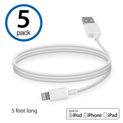 USB Lightning Cable (5-Pack) - Apple iPad mini 4 Cable