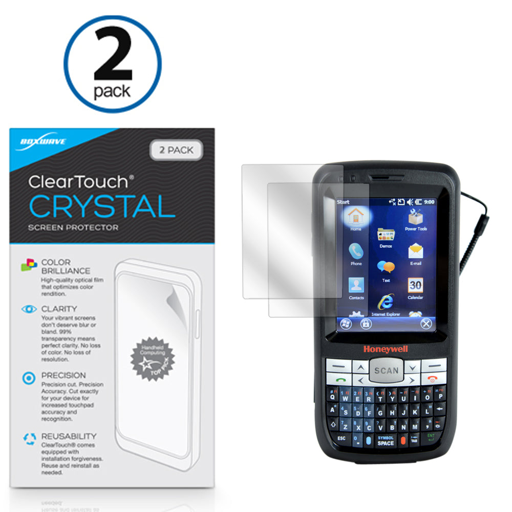 ClearTouch Crystal (2-Pack) - Honeywell Dolphin 60s Screen Protector