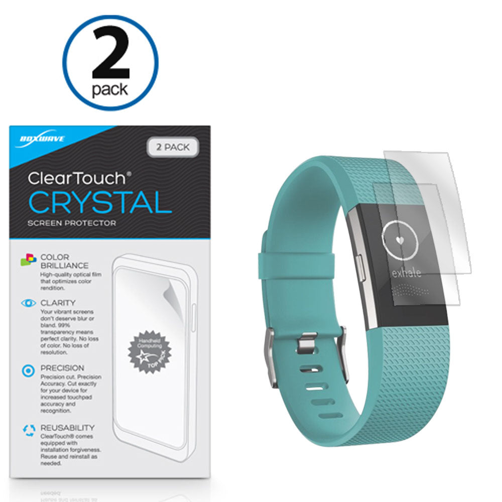 ClearTouch Crystal (2-Pack) - Fitbit Charge 2 Screen Protector