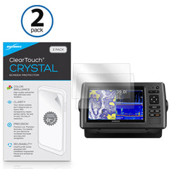 ClearTouch Crystal (2-Pack) - Garmin echoMAP 73dv Screen Protector