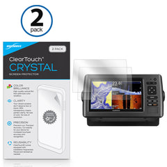 ClearTouch Crystal (2-Pack) - Garmin echoMAP 73sv Screen Protector
