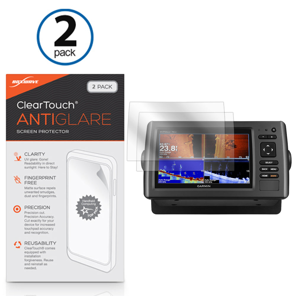 ClearTouch Anti-Glare (2-Pack) - Garmin echoMAP 74sv Screen Protector