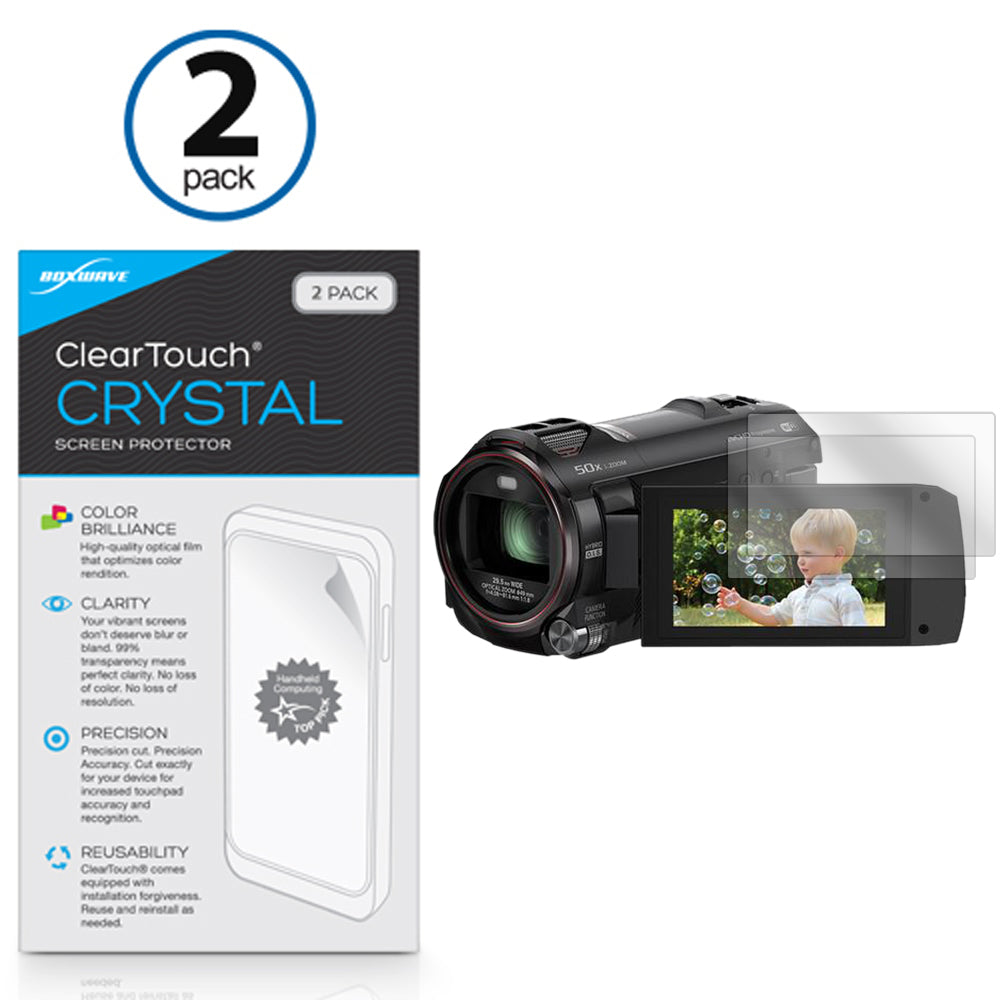 ClearTouch Crystal (2-Pack) - Panasonic HC-V750 Screen Protector