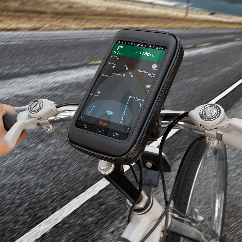AeroTrek Smartphone Bike Mount - Samsung Galaxy S5 mini Stand and Mount