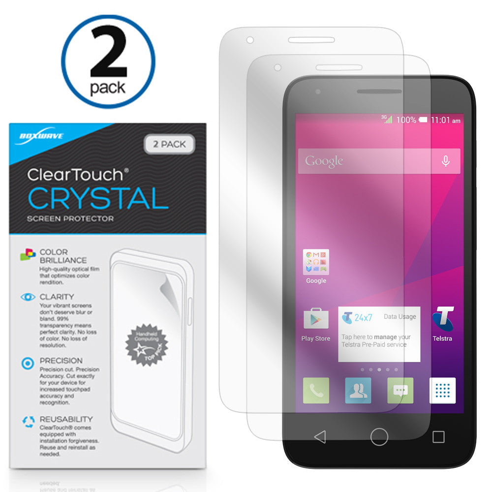 ClearTouch Crystal (2-Pack) - Alcatel PIXI 3 (5) 4G Screen Protector