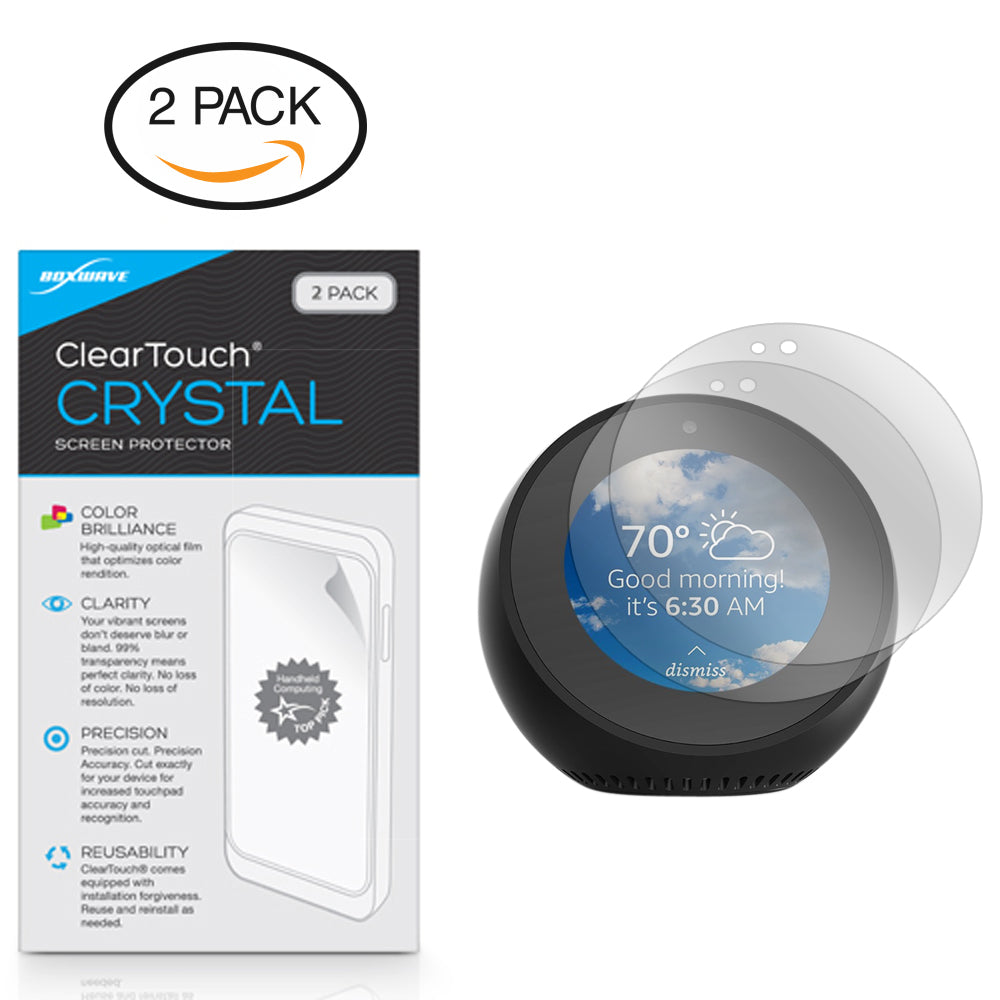 ClearTouch Crystal (2-Pack) - Amazon Echo Spot Screen Protector