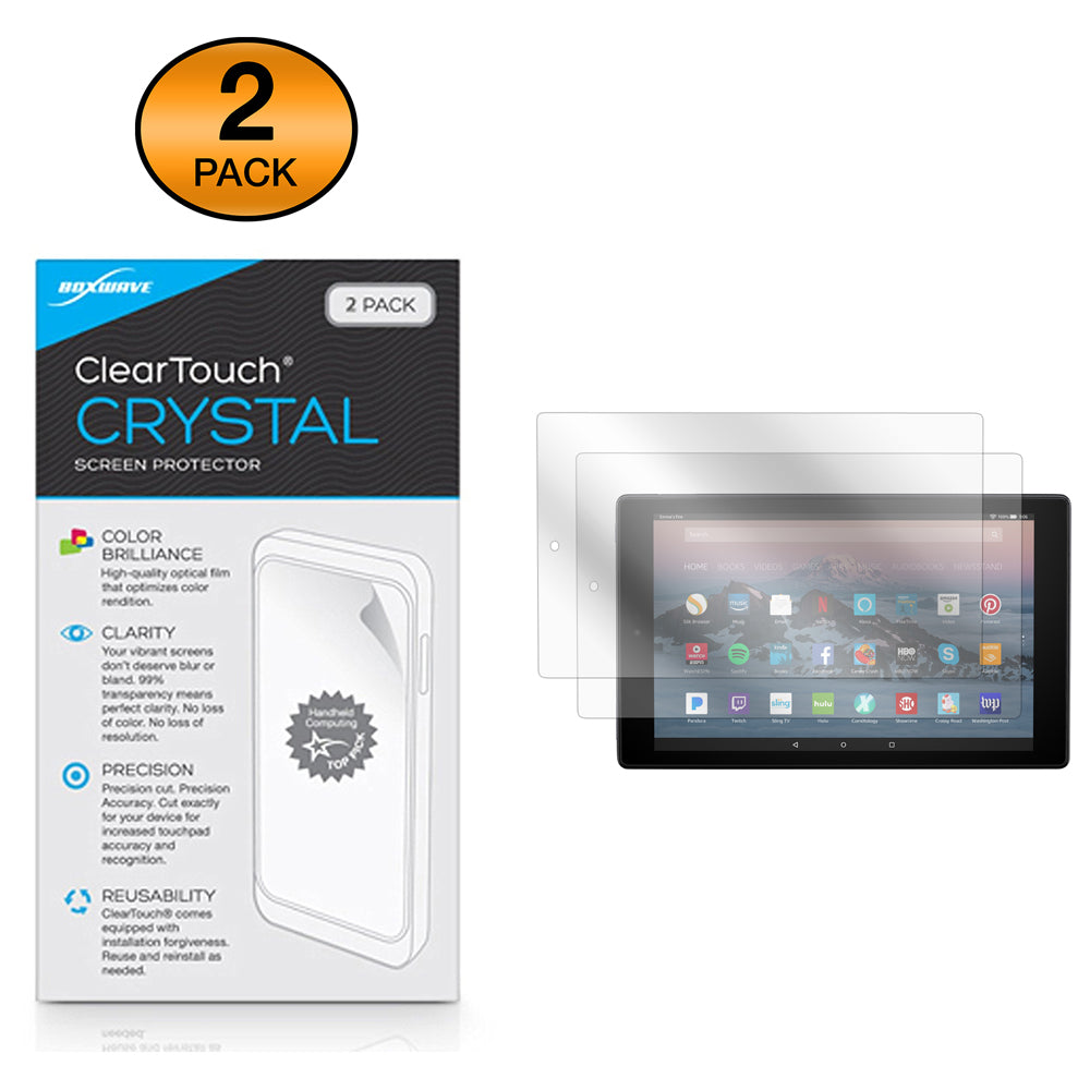 ClearTouch Crystal (2-Pack) - Amazon Fire HD 10 (2017) Screen Protector