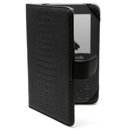 Midnight Crocodile Elite Case - Amazon Kindle 3 Case