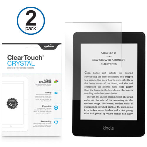 ClearTouch Crystal (2-Pack) - Amazon Kindle Paperwhite Screen Protector
