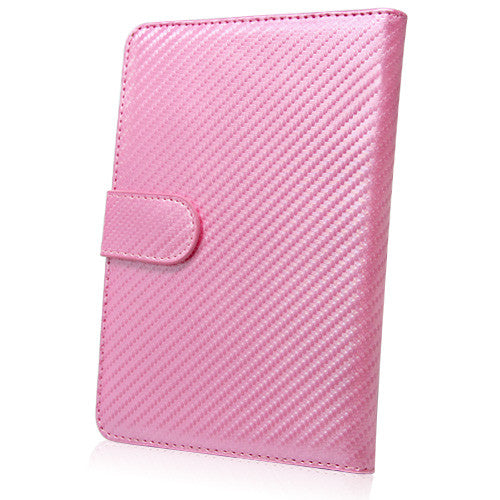 Satin Pink Leather Elite Case - Amazon Kindle Touch Case