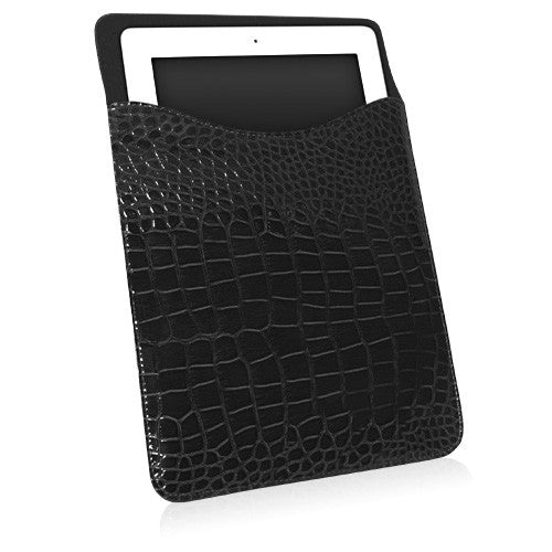 Patent Leather Crocodile Pouch - Apple iPad 2 Case