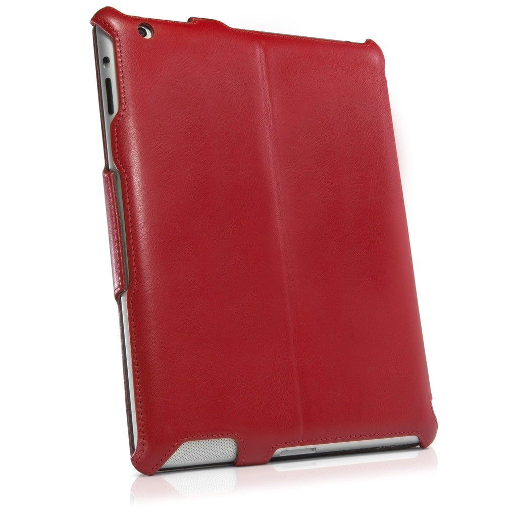 Ardent Red Leather Book Jacket - Apple iPad 3 Case