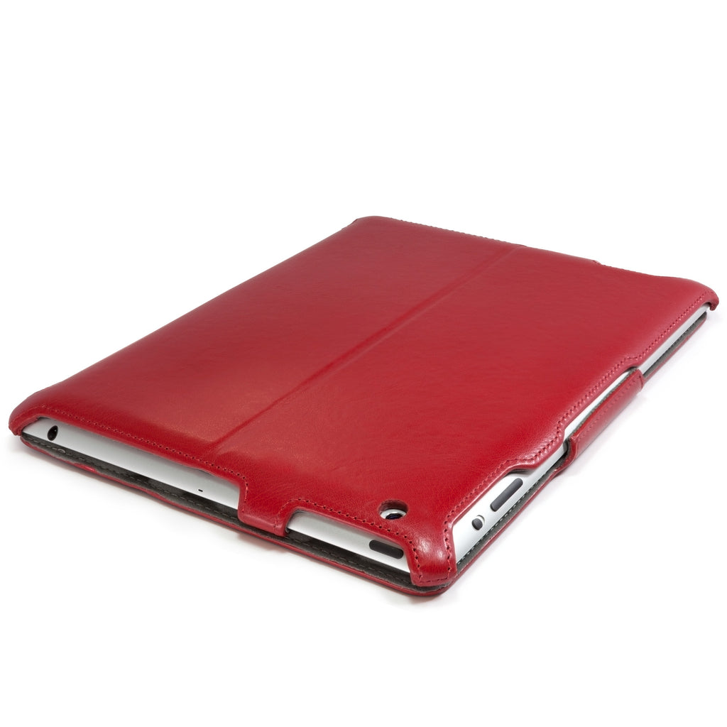 Ardent Red Leather Book Jacket - Apple iPad 3 Case