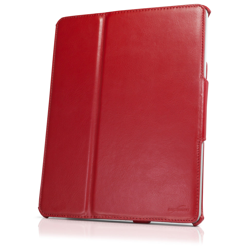 Ardent Red Leather Book Jacket - Apple iPad 3 Case
