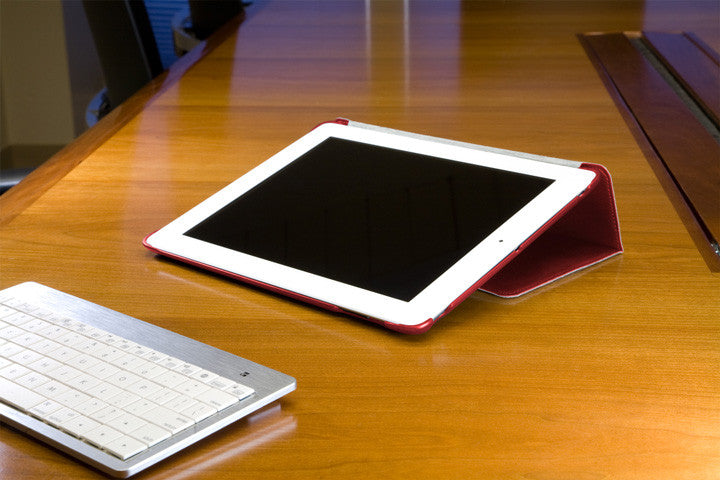 Ardent Red Leather Smart Nuovo iPad Case - Apple iPad 4 Case