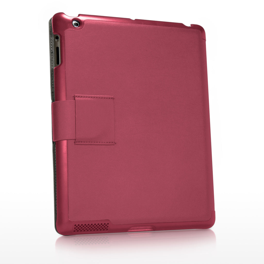 Ardent Red Leather Smart Nuovo iPad Case - Apple iPad 4 Case