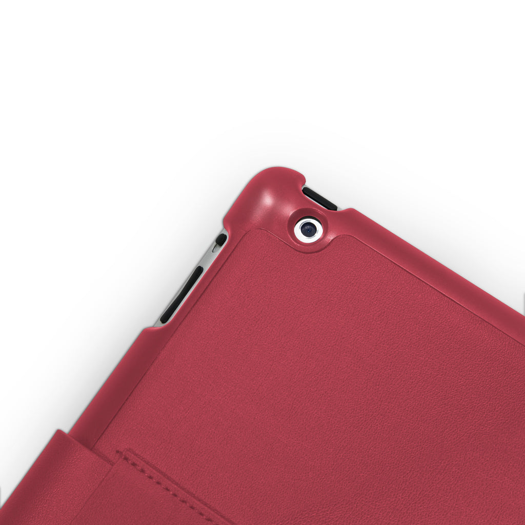 Ardent Red Leather Smart Nuovo iPad Case - Apple iPad 4 Case