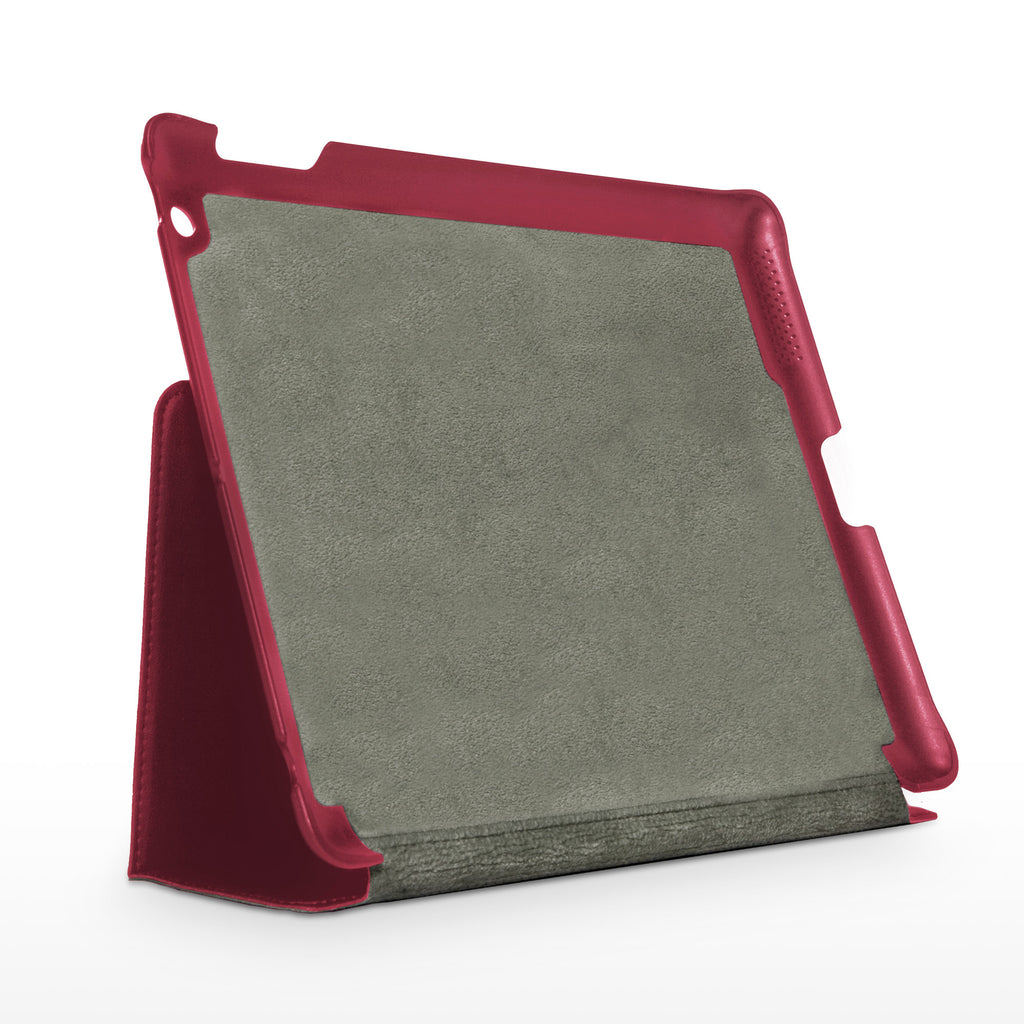 Ardent Red Leather Smart Nuovo iPad Case - Apple iPad 4 Case