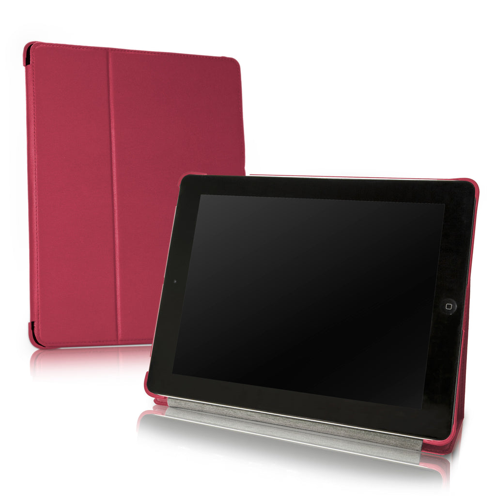 Ardent Red Leather Smart Nuovo iPad Case - Apple iPad 4 Case