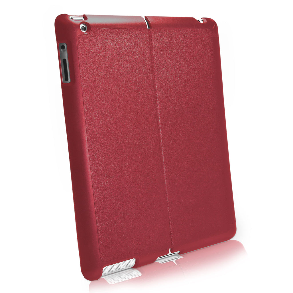 Ardent Red Leather Smart VersaView Case - Apple iPad 3 Case