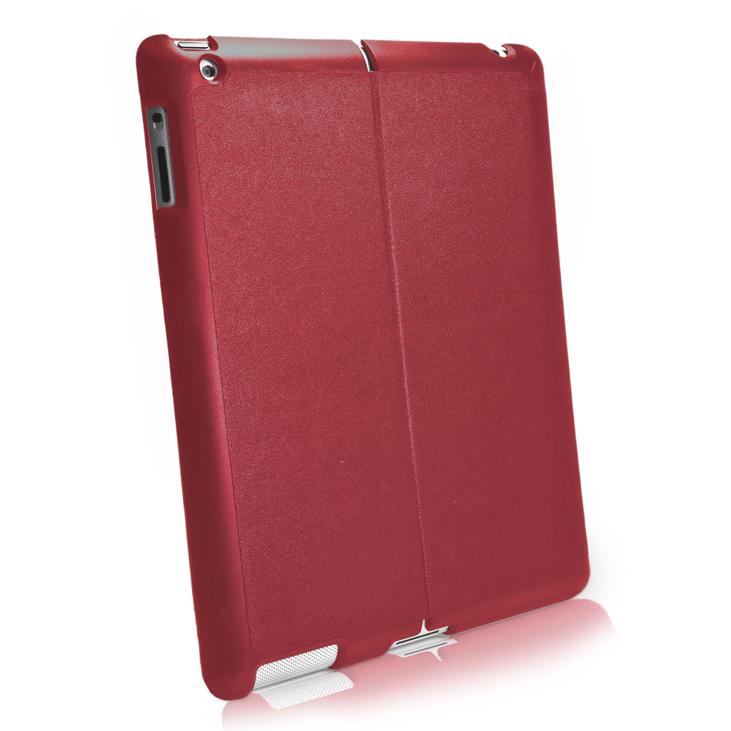 Ardent Red Leather Smart VersaView Case - Apple iPad 4 Case