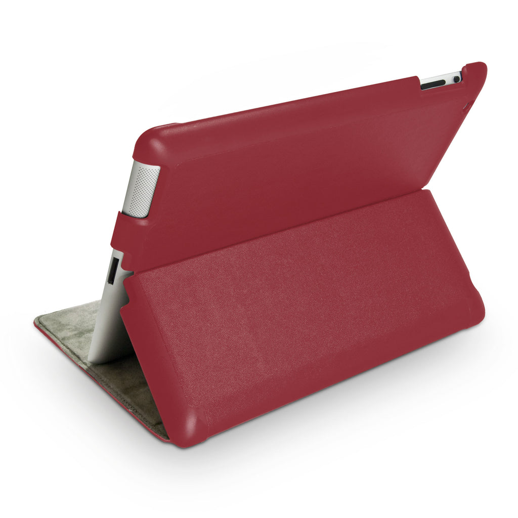 Ardent Red Leather Smart VersaView Case - Apple iPad 4 Case