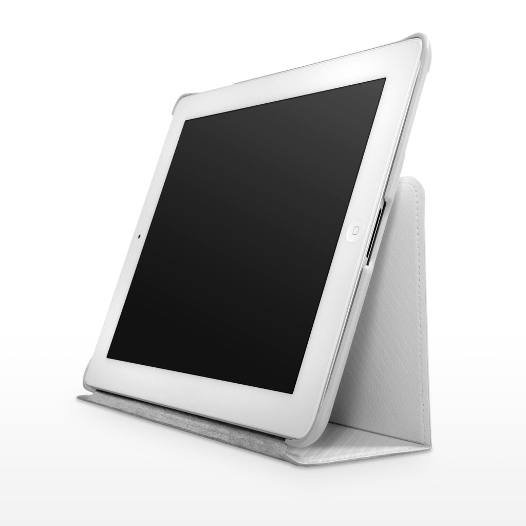 Winter White Leather Smart Nuovo iPad Case - Apple iPad 3 Case