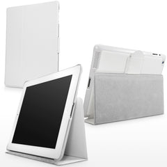 Winter White Leather Smart Nuovo iPad Case - Apple iPad 3 Case