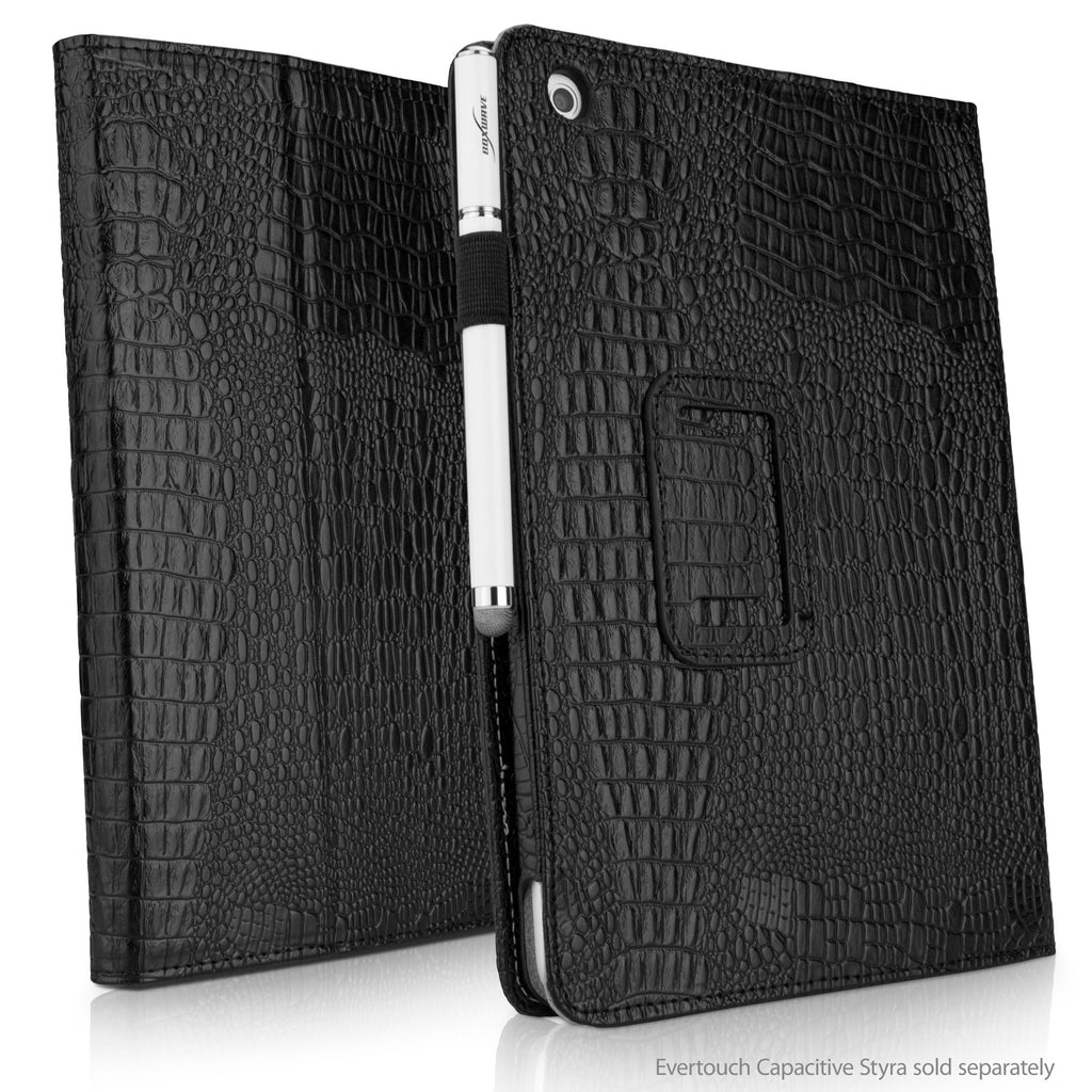 Midnight Crocodile Folio Stand Case with Strap - Apple iPad mini 3 Case