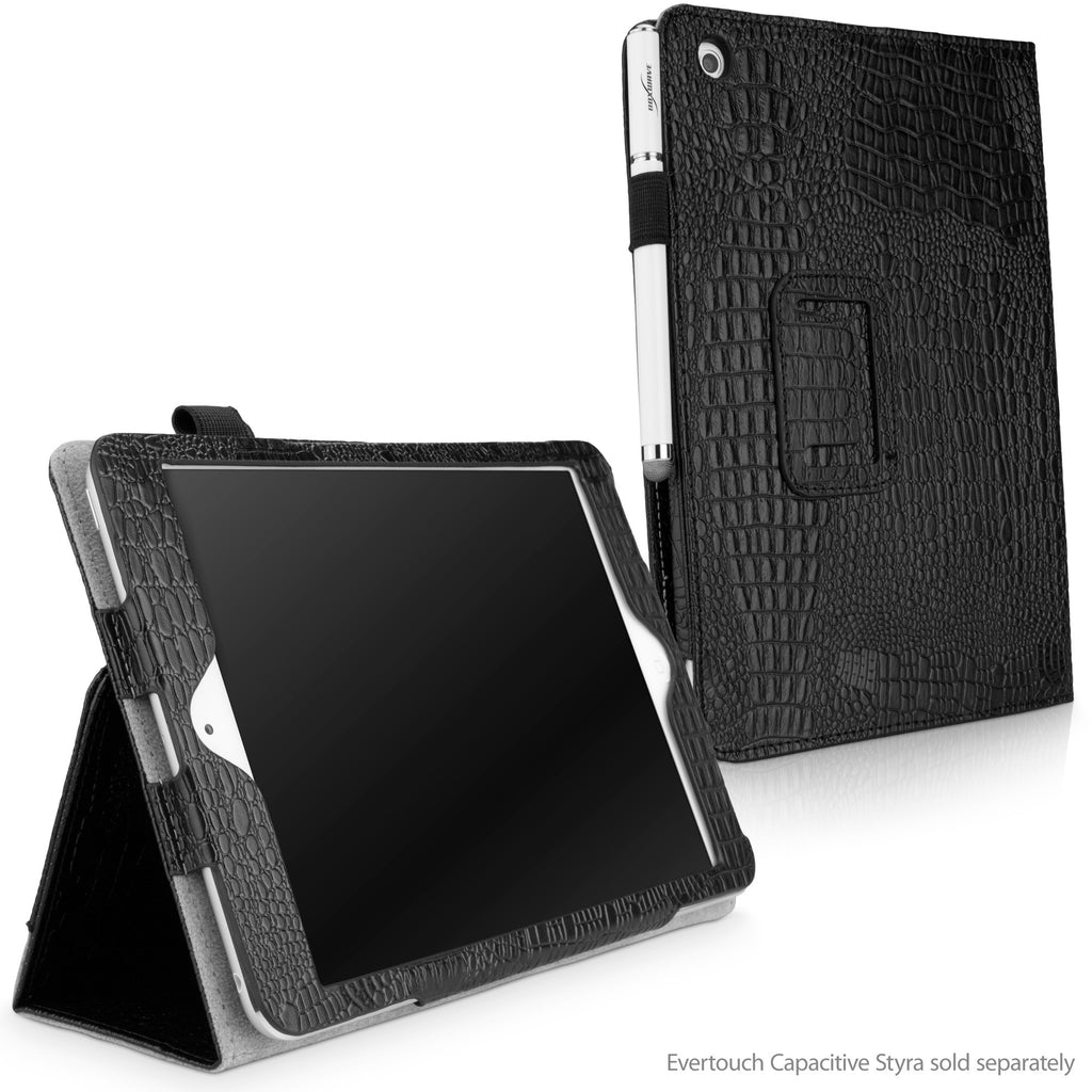 Midnight Crocodile Folio Stand Case with Strap - Apple iPad mini with Retina display (2nd Gen/2013) Case