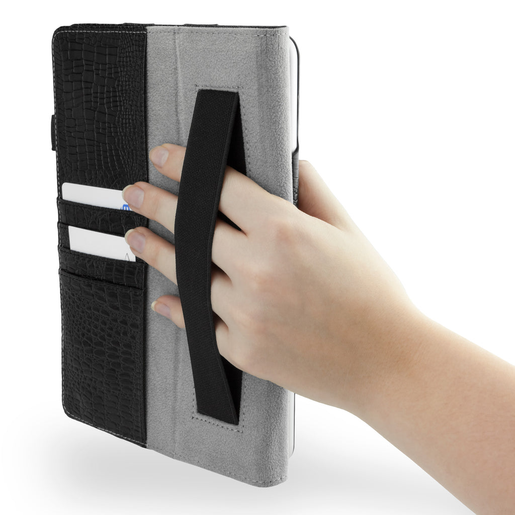 Midnight Crocodile Folio Stand Case with Strap - Apple iPad mini with Retina display (2nd Gen/2013) Case