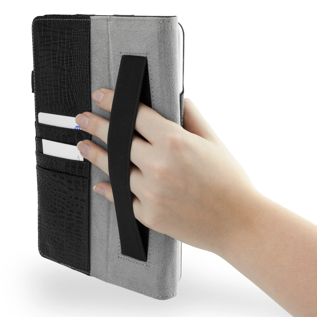 Midnight Crocodile Folio Stand Case with Strap - Apple iPad mini 3 Case