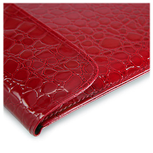 Patent Leather Crocodile Pouch - Apple iPad 4 Case