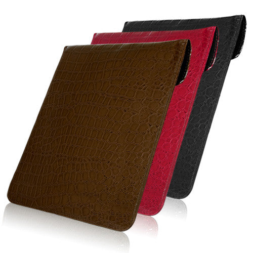 Patent Leather Crocodile Pouch - Apple iPad 4 Case