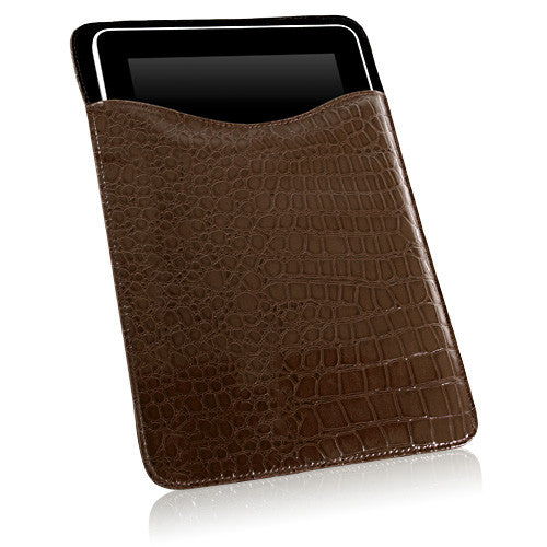 Patent Leather Crocodile Pouch - Apple iPad Case