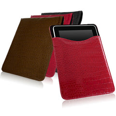 Patent Leather Crocodile Pouch - Apple iPad Case
