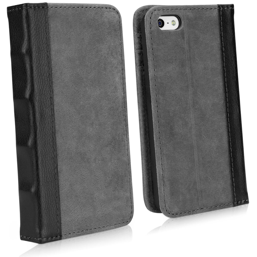 Classic Book Case - Slate Grey - Apple iPhone 5 Case