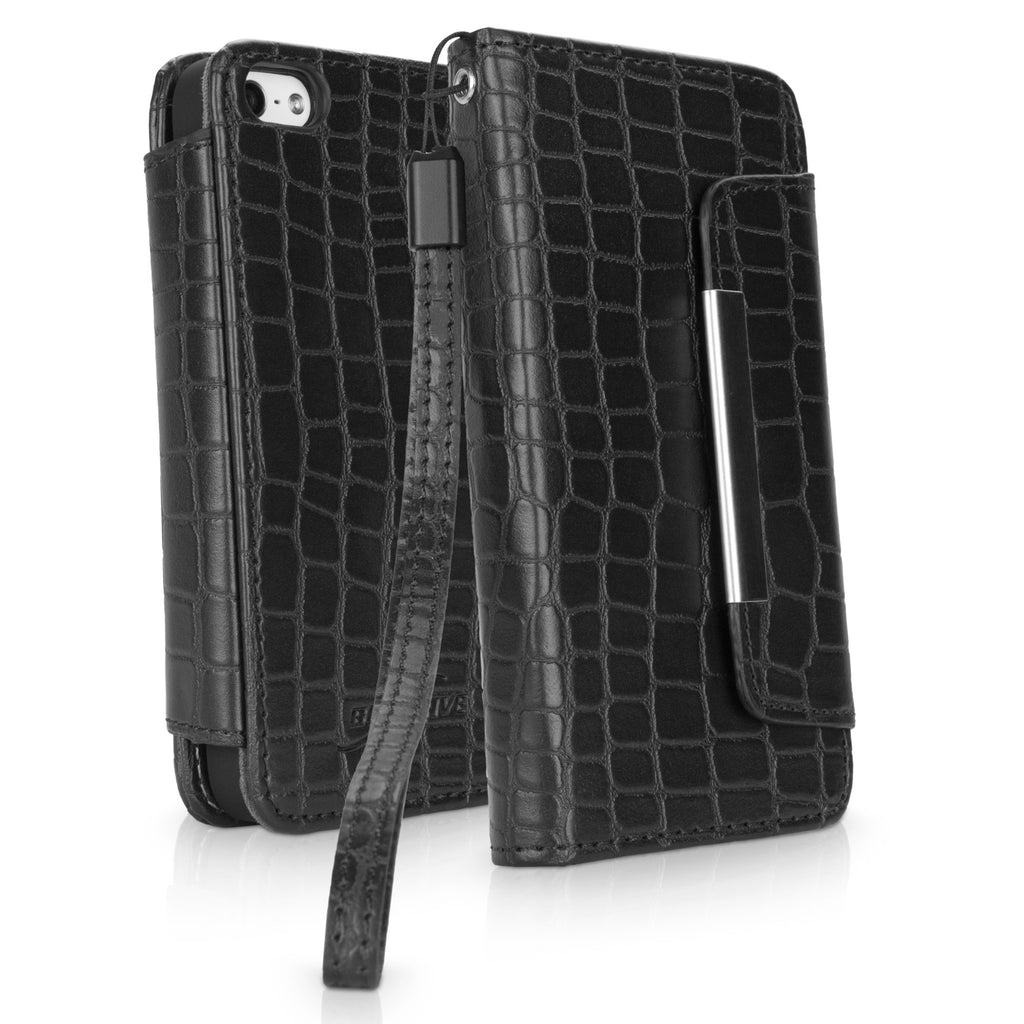 Crocodile Leather Clutch iPhone 5 Case