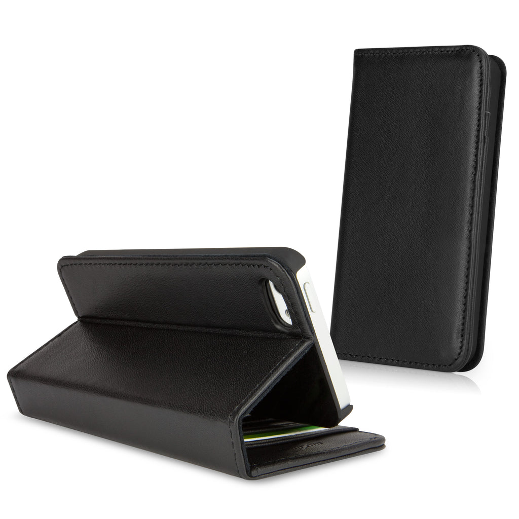 Designio Leather Wallet Case - Apple iPhone SE Case