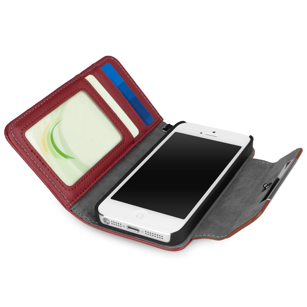 Leather Clutch Case - Apple iPhone 5 Case