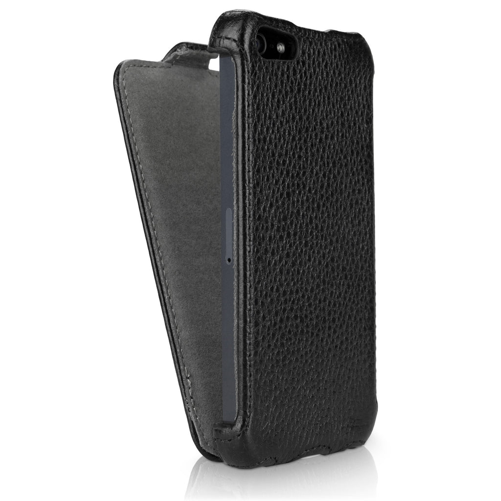 Nero Leather Flip Case - Apple iPhone 5 Case