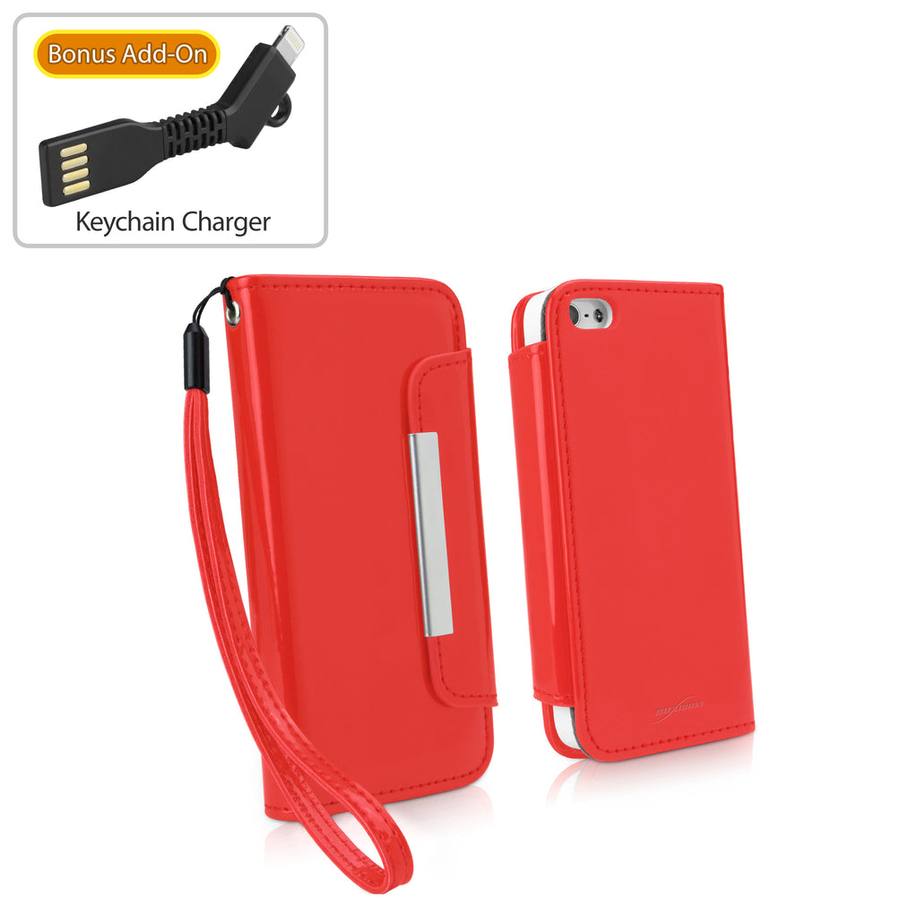 Patent Leather Clutch Case - Apple iPhone SE Case