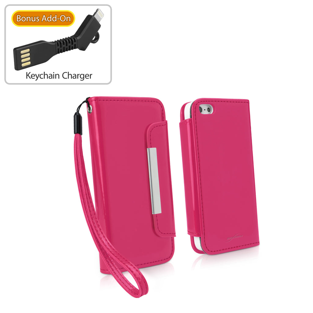 Patent Leather Clutch Case - Apple iPhone SE Case