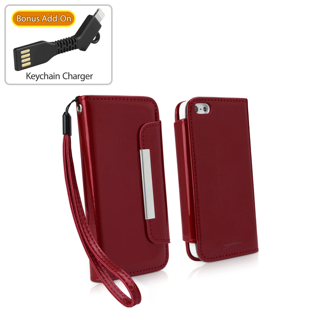 Patent Leather Clutch Case - Apple iPhone SE Case
