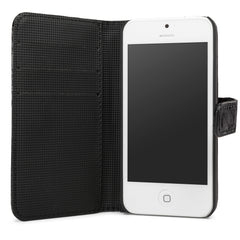 Patent Leather Crocodile Wallet - Apple iPhone SE Case