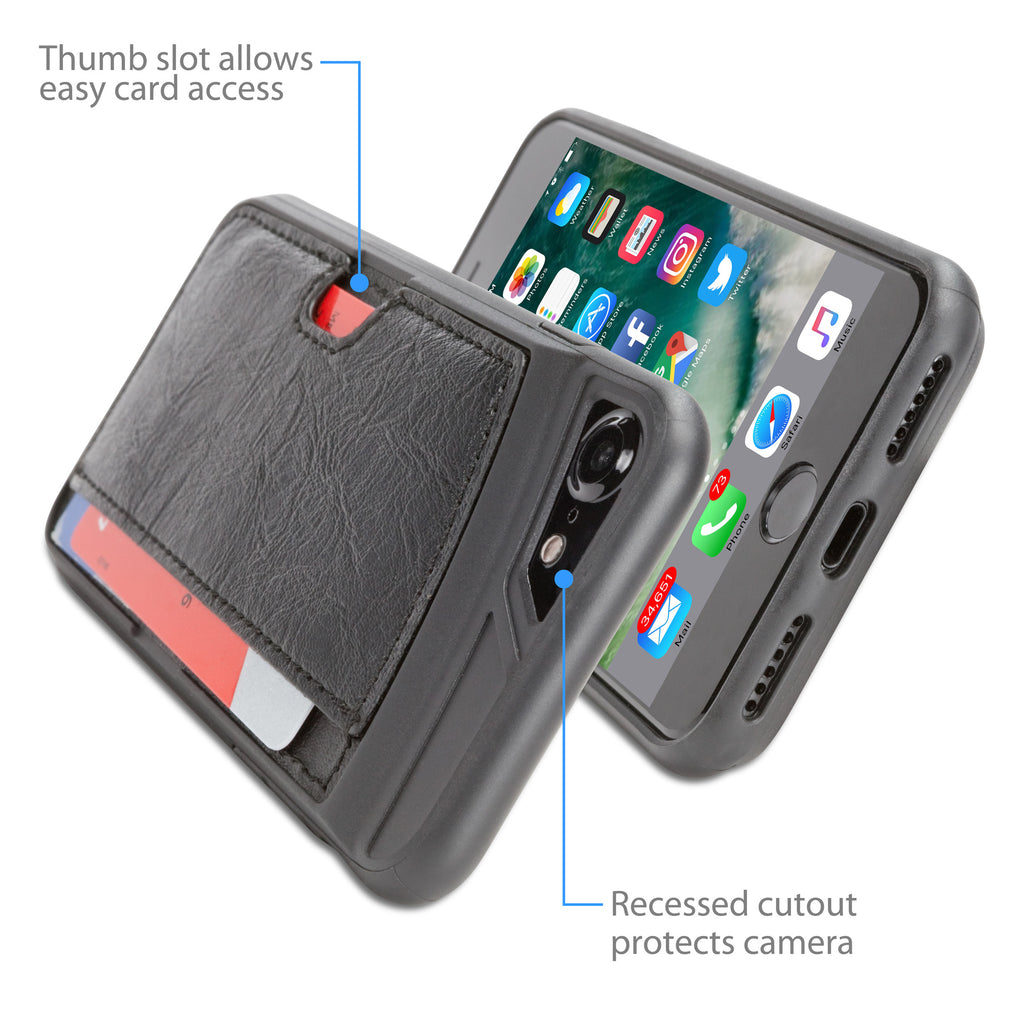 Leather CardWallet Case - Apple iPhone 7 Case