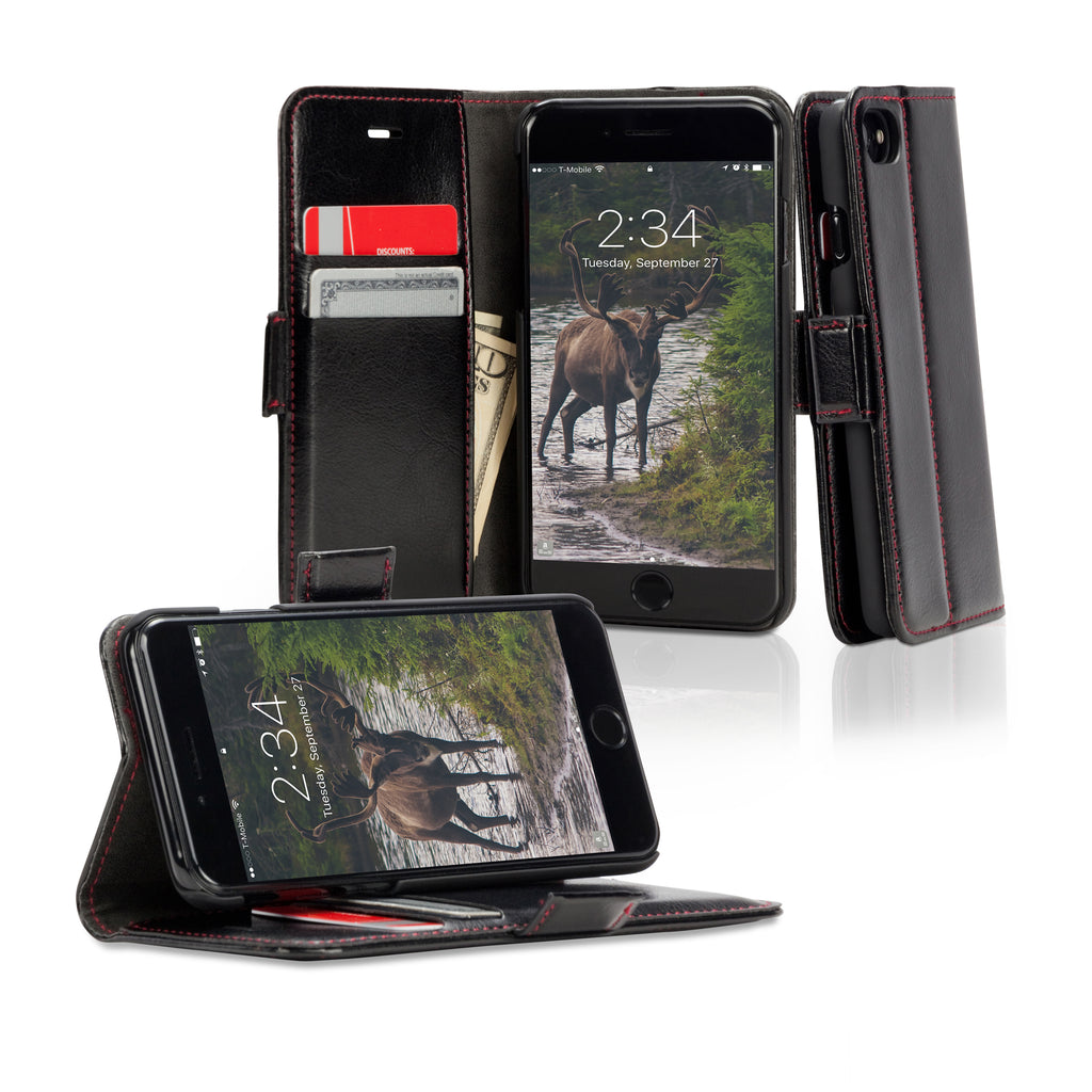 Designio Leather Wallet Case - Apple iPhone 7 Case